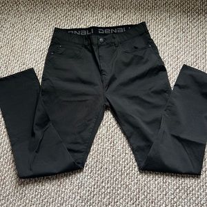 Sz 32x32 Denali Travel Hiking Pants Mens Black Straight Stretch Casual Outdoors